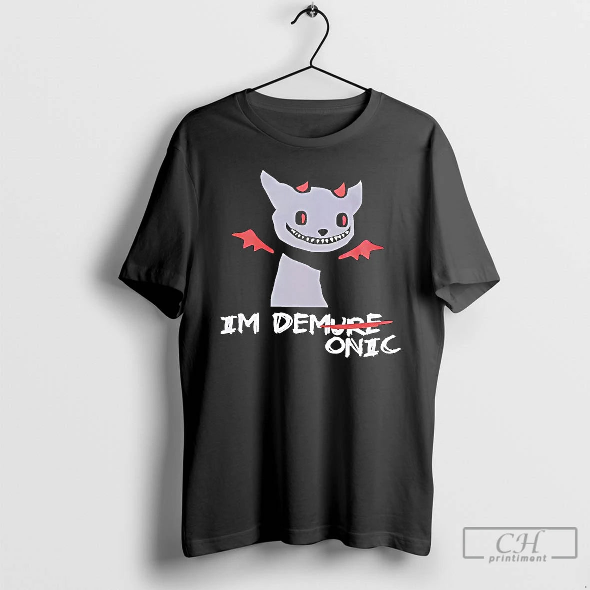 Premium Im Demure Demonic Cat Funny T-Shirts, Hoodie, Sweatshirt | AU18TeeNovaLab.com