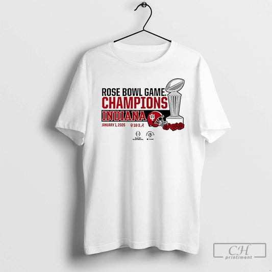 Premium Indiana Football 2026 Cfp Rose Bowl Champions Trophy T-Shirts, Hoodie, Sweatshirt | AU18TeeNovaLab.com