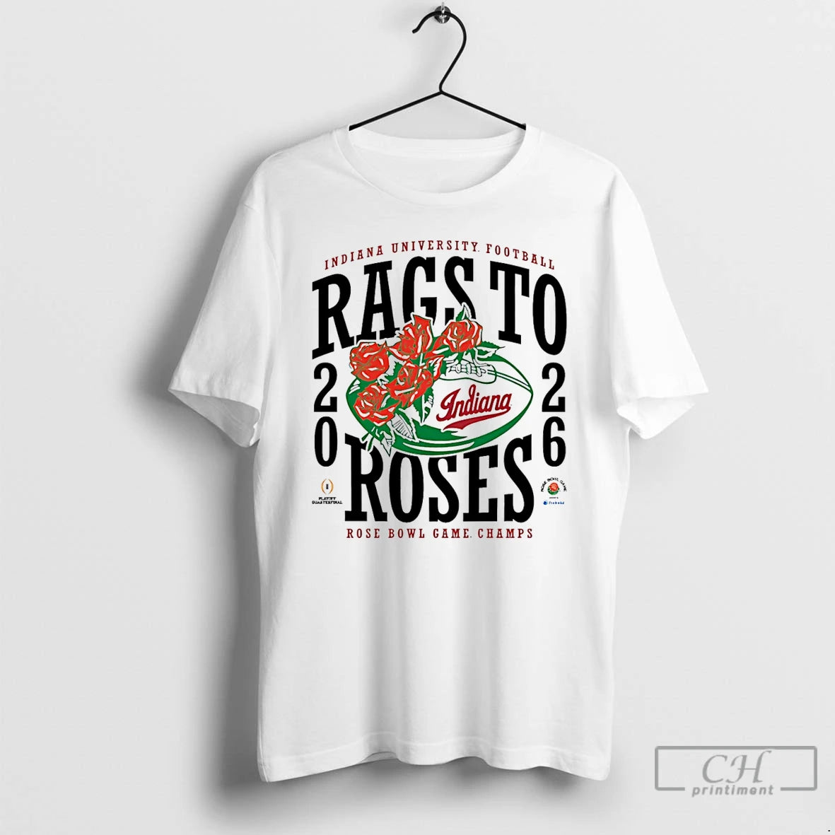 Premium Indiana Rags To Roses 2026 Rose Bowl Champions T-Shirts, Hoodie, Sweatshirt | AU18TeeNovaLab.com