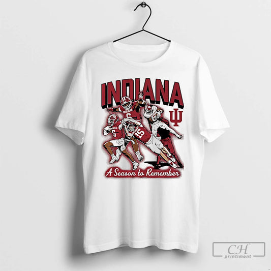 Indiana A Season To Remember Hoosiers Football Player Graphic