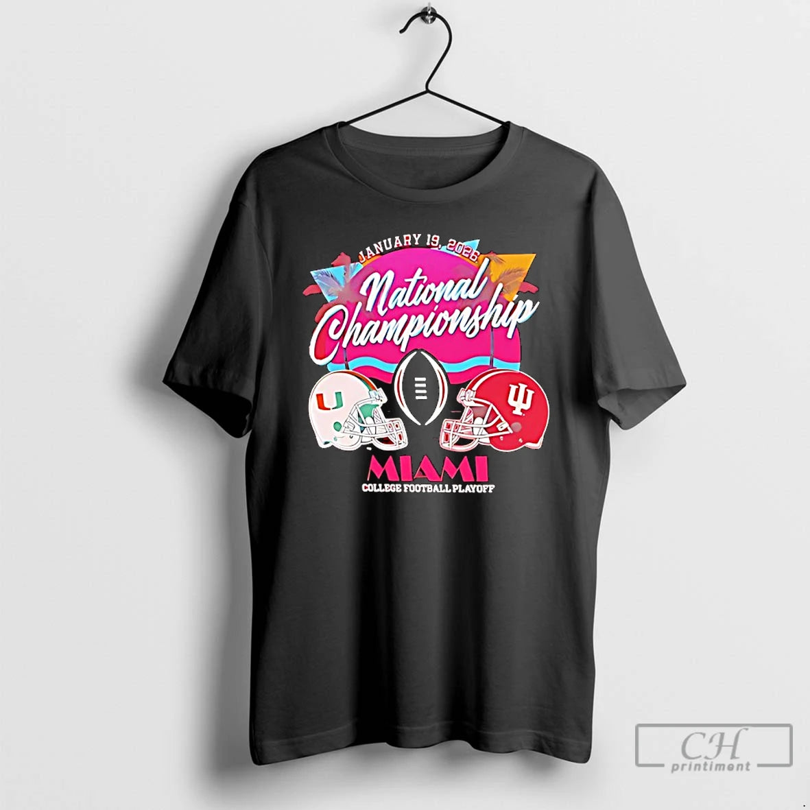 Premium Indiana Vs Miami 2026 Cfp National Championship Bound Sunset T-Shirts, Hoodie, Sweatshirt | AU18TeeNovaLab.com
