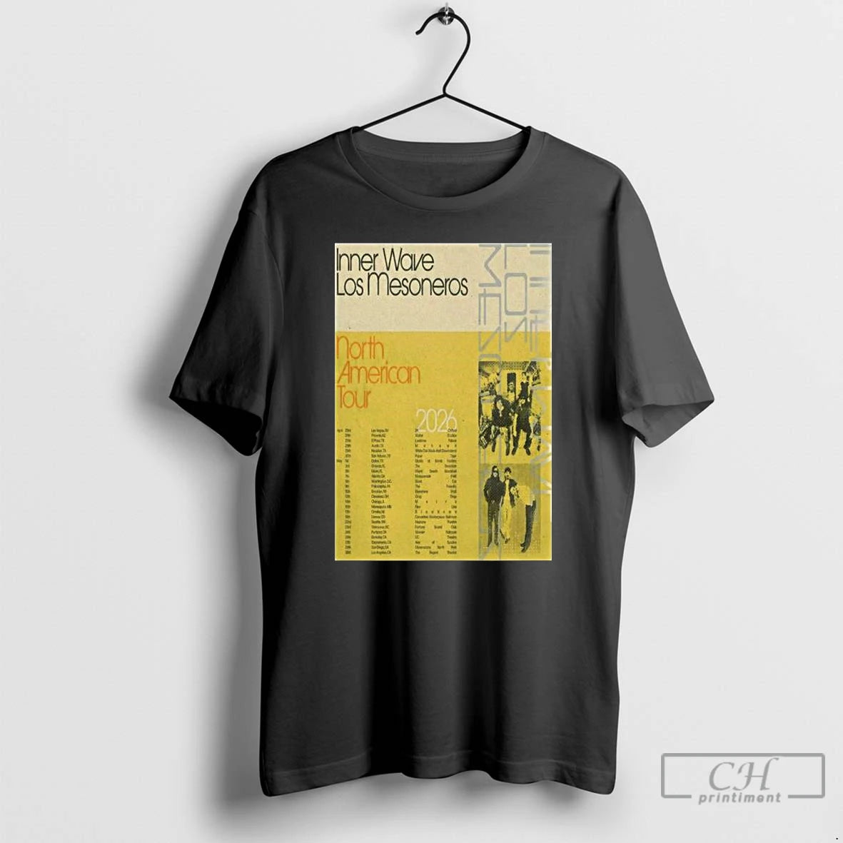 Premium Inner Wave Los Mesoneros North American Tour 2026 T-Shirts, Hoodie, Sweatshirt | AU18TeeNovaLab.com