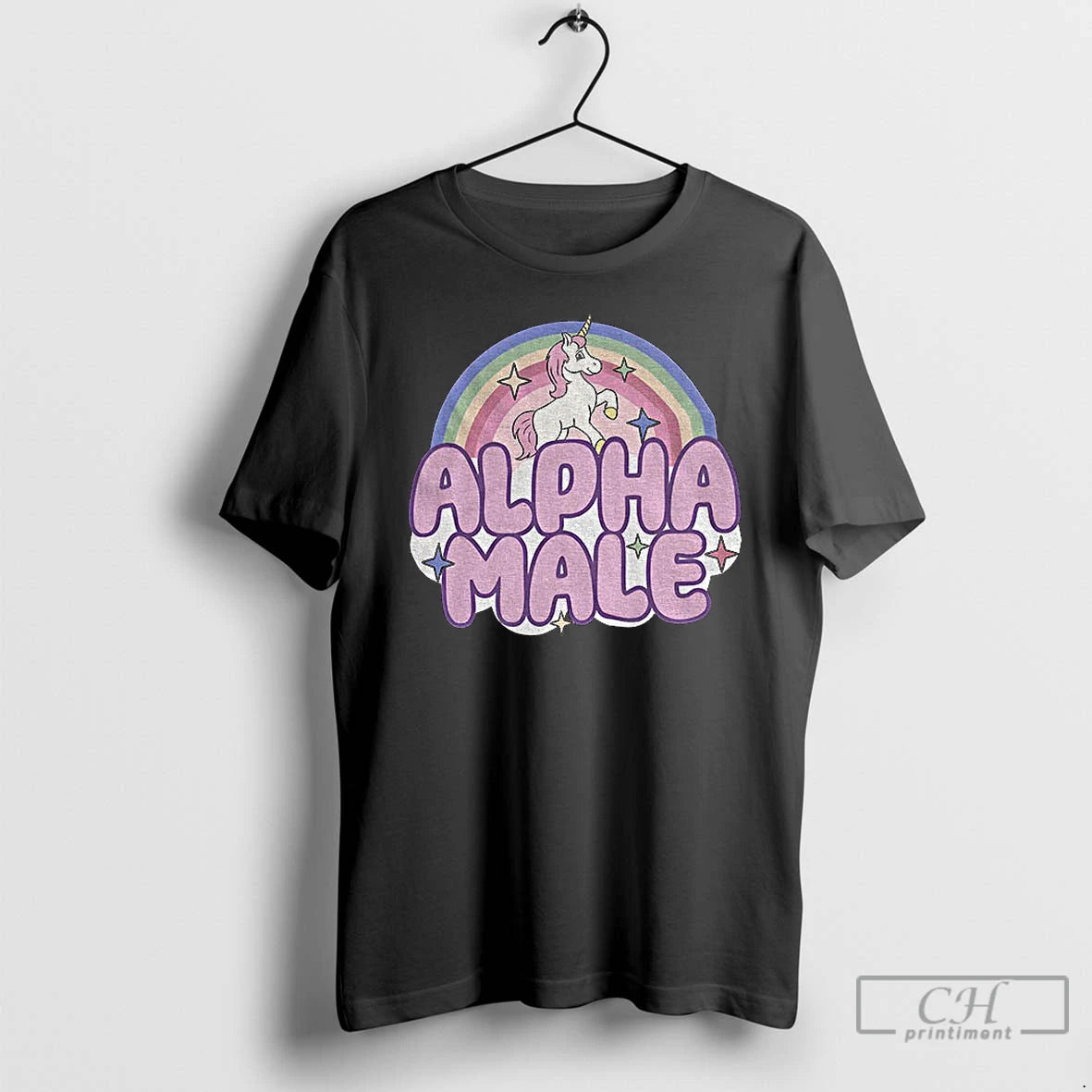 Premium Ironic Alpha Male Unicorn Rainbow T-Shirts, Hoodie, Sweatshirt | AU18TeeNovaLab.com
