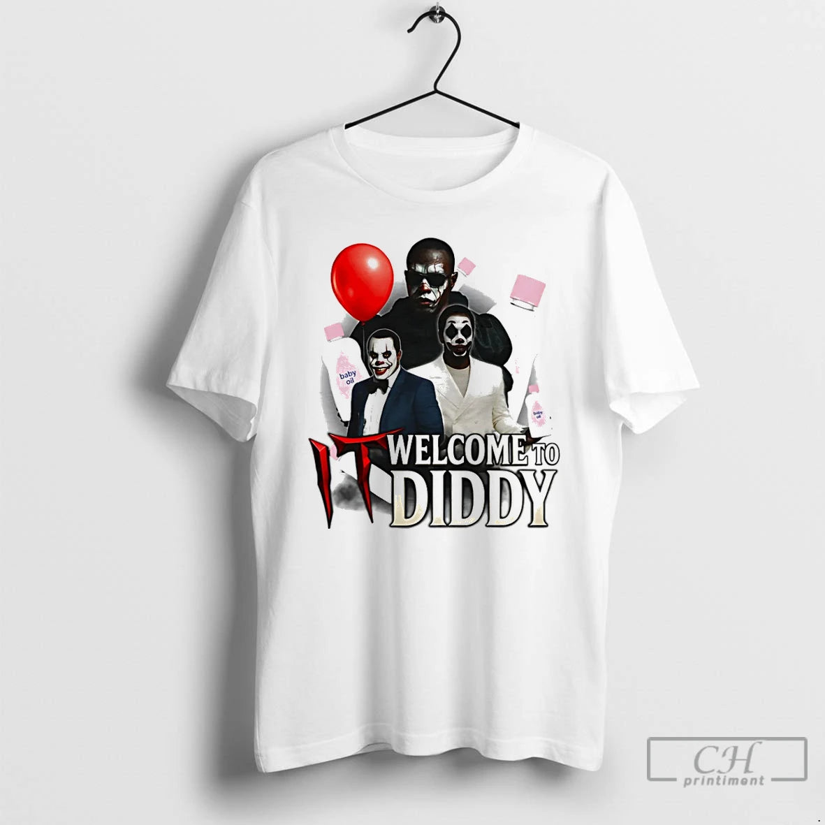 Premium It Welcome To Diddy Clown Joke T-Shirts, Hoodie, Sweatshirt | AU18TeeNovaLab.com