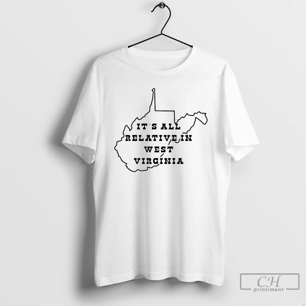 Premium Its All Relative In West Virginia Map T-Shirts, Hoodie, Sweatshirt | AU18TeeNovaLab.com