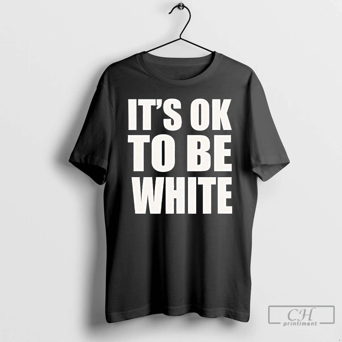 Premium Its Ok To Be White Text T-Shirts, Hoodie, Sweatshirt | AU18TeeNovaLab.com