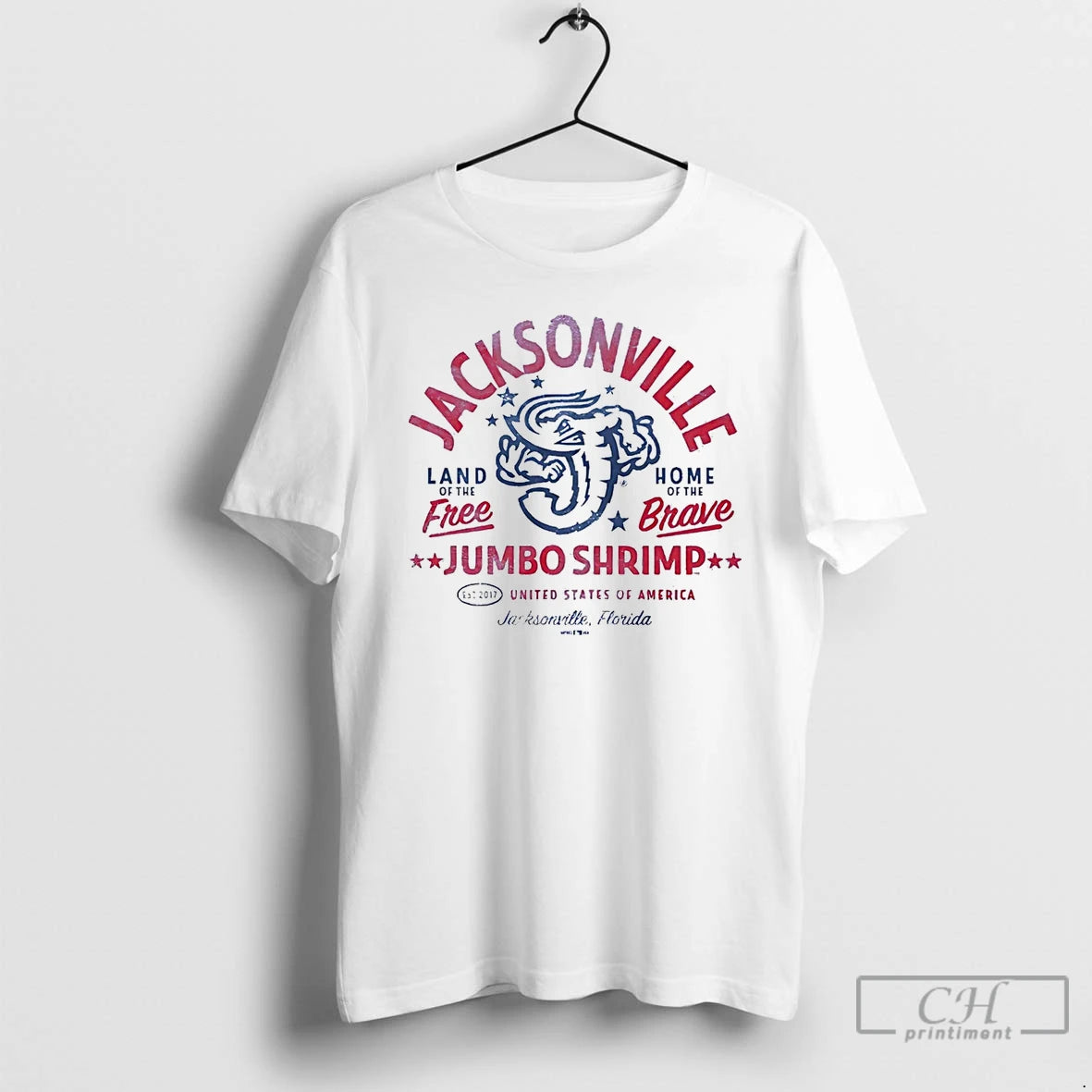 Premium Jacksonville Jumbo Shrimp Land Of The Free Home Of The Brave T Shirts Sweater Hoodie, Sweatshirt | AU18TeeNovaLab.com