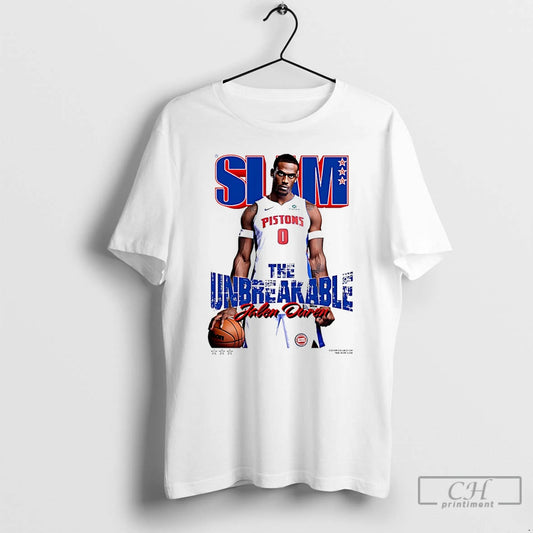 Premium Jalen Duren Detroit Pistons The Unbreakable Slam Cover T-Shirts, Hoodie, Sweatshirt | AU18TeeNovaLab.com