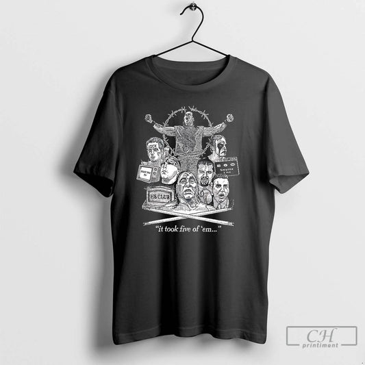 Premium Jeezus Welcome To Smyrna Delaware It Took Five Of Em T Shirts
