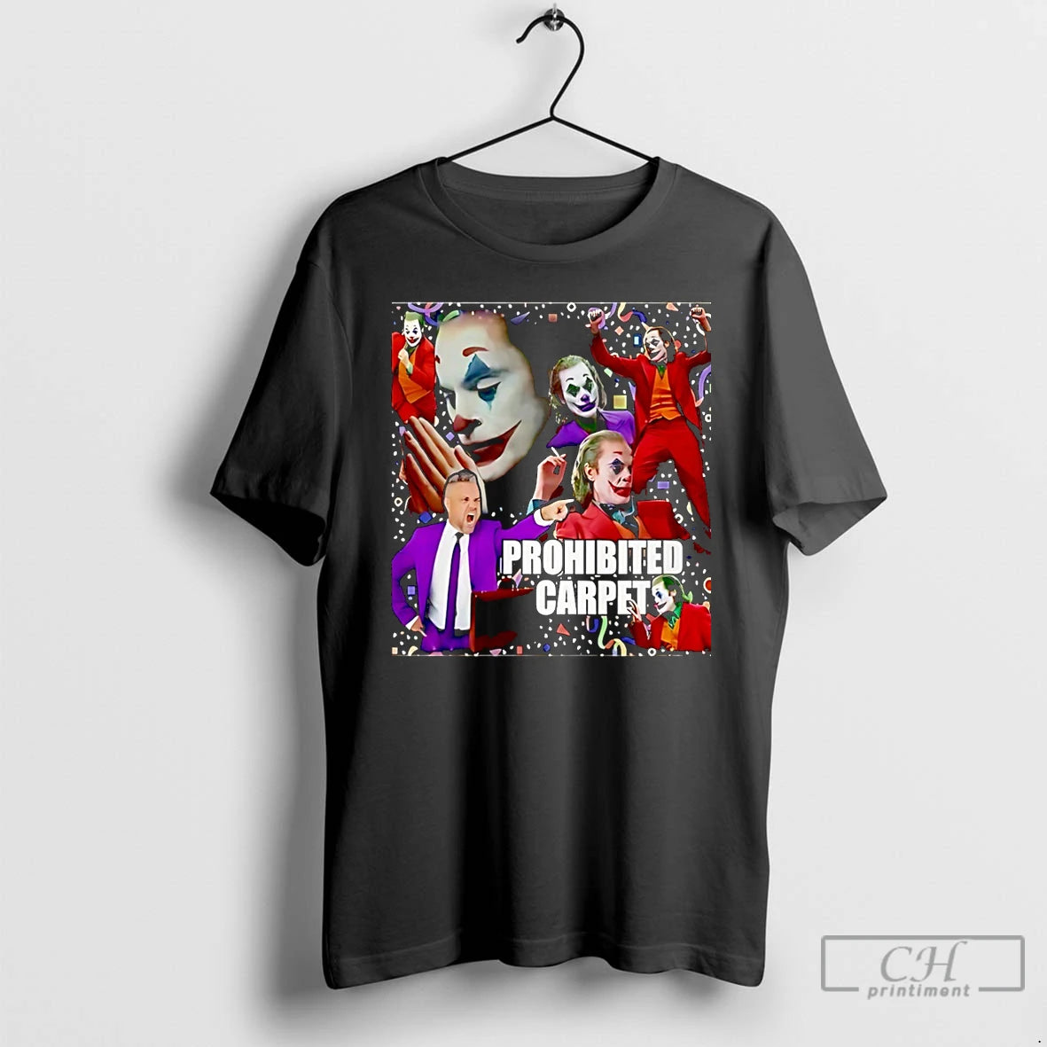 Premium Joker Prohibited Carpet Graphic Christmas T-Shirts, Hoodie, Sweatshirt | AU18TeeNovaLab.com