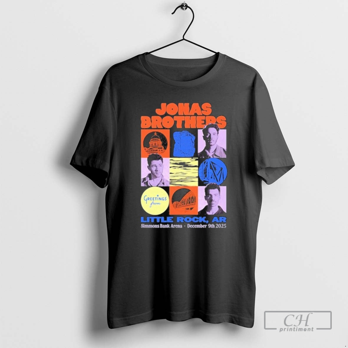 Premium Jonas Brothers Simmons Bank Arena Little Rock Ar Dec 9 2025 Tour Shirt Sweater Hoodie, Sweatshirt