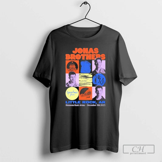 Premium Jonas Brothers Simmons Bank Arena Little Rock Ar Dec 9 2025 Tour Shirt Sweater Hoodie, Sweatshirt