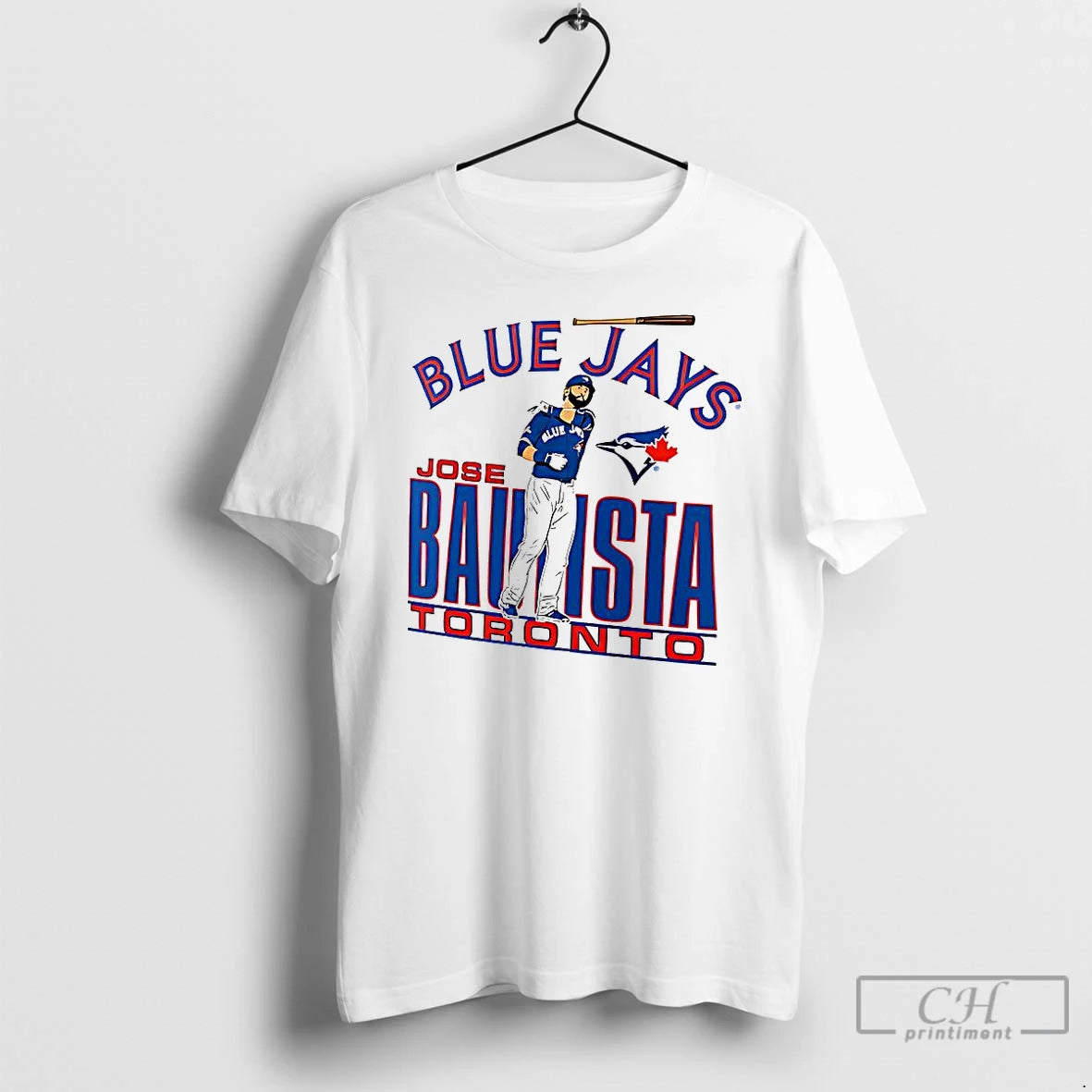 Premium Jose Bautista Toronto Blue Jays Baseball Cooperstown Player Graphic T Shirts