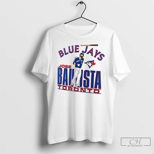 Premium Jose Bautista Toronto Blue Jays Baseball Cooperstown Player Graphic T Shirts