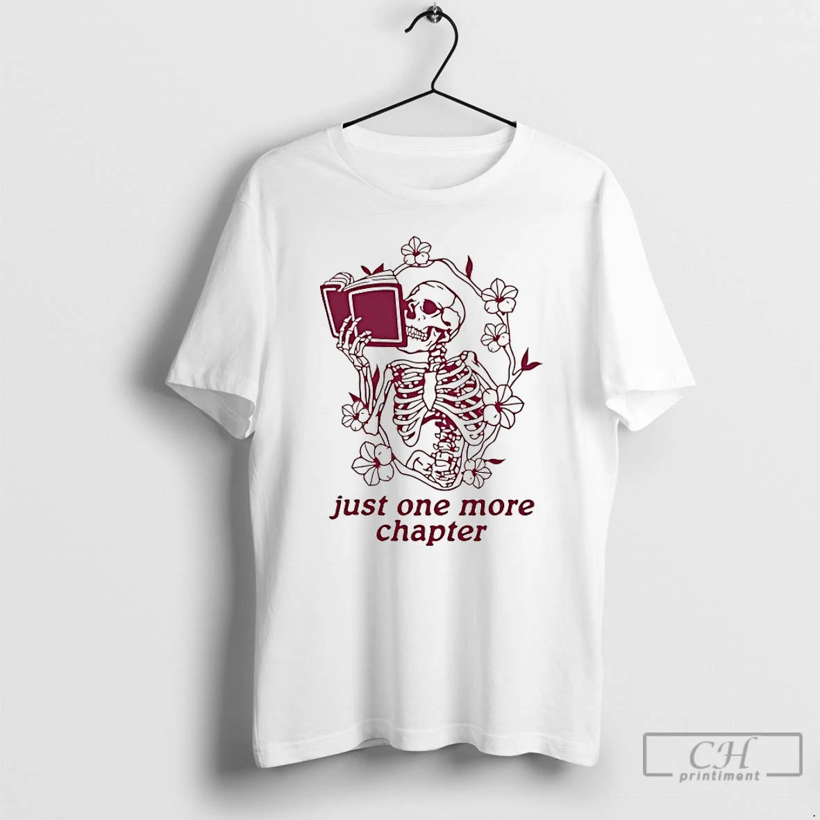 Premium Just One More Chapter Skeleton T-Shirts, Hoodie, Sweatshirt | AU18TeeNovaLab.com