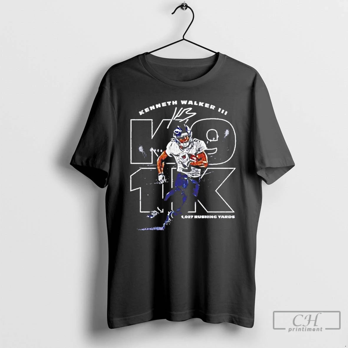 Premium Kenneth Walker Iii 1027 Rushing Yards Signature T-Shirts, Hoodie, Sweatshirt | AU18TeeNovaLab.com