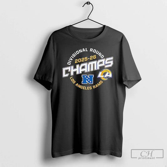 Premium La Rams Champs Divisional Round 2025 26 T-Shirts, Hoodie, Sweatshirt | AU18TeeNovaLab.com