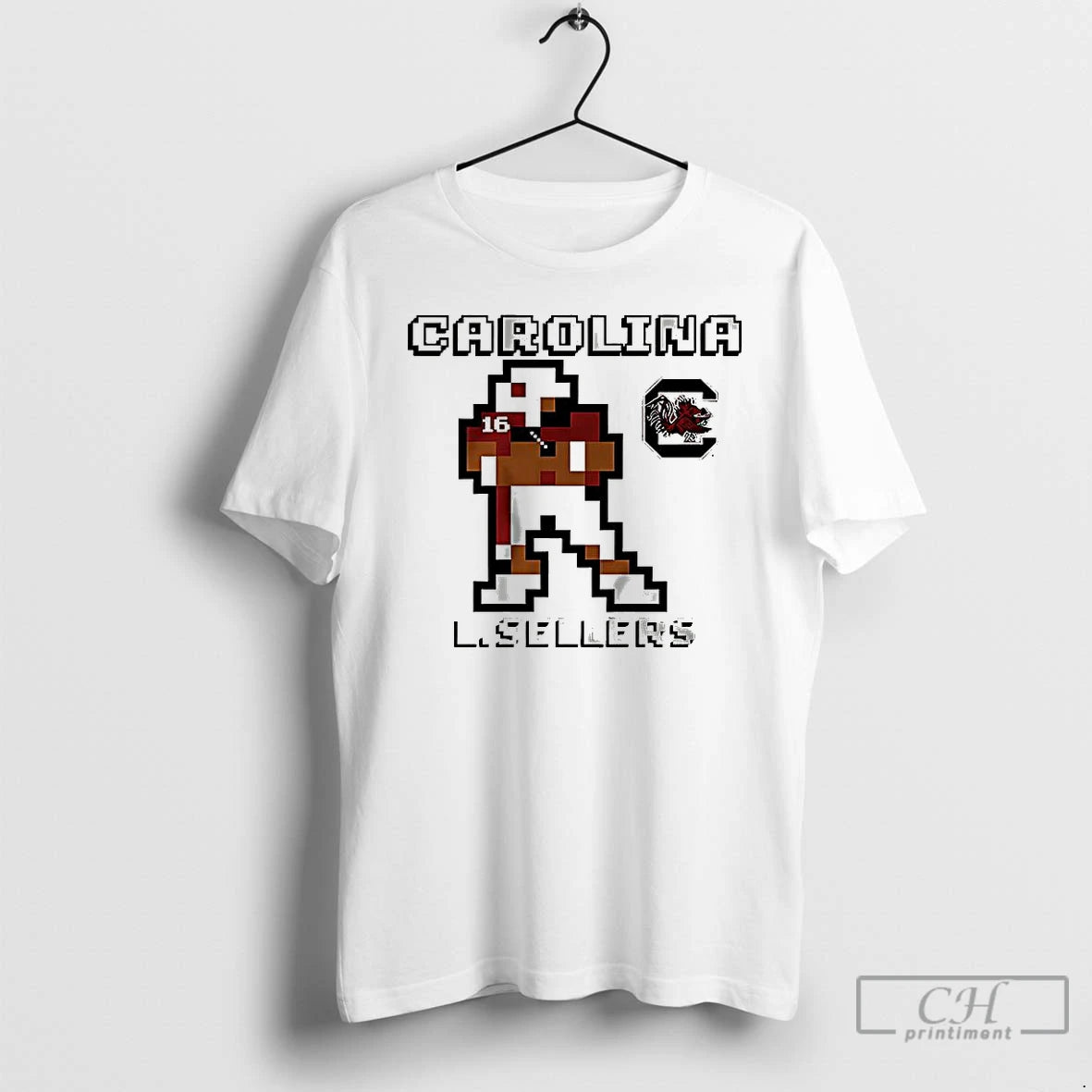 Premium Lanorris Sellers South Carolina Football Retro Baller 8 Bit Style T Shirts