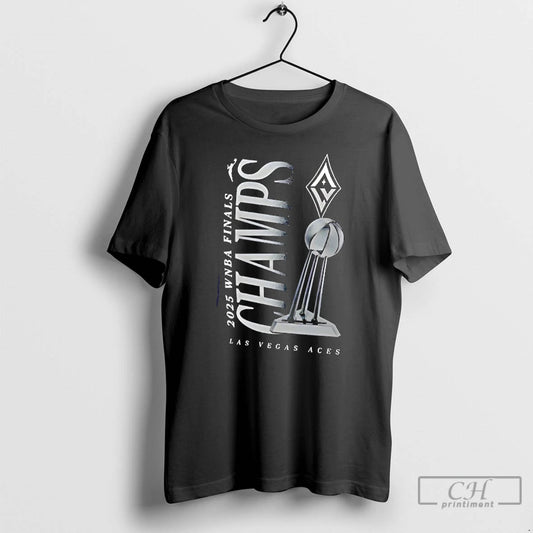 Premium Las Vegas Aces 2025 Wnba Finals Champions Trophy T Shirts