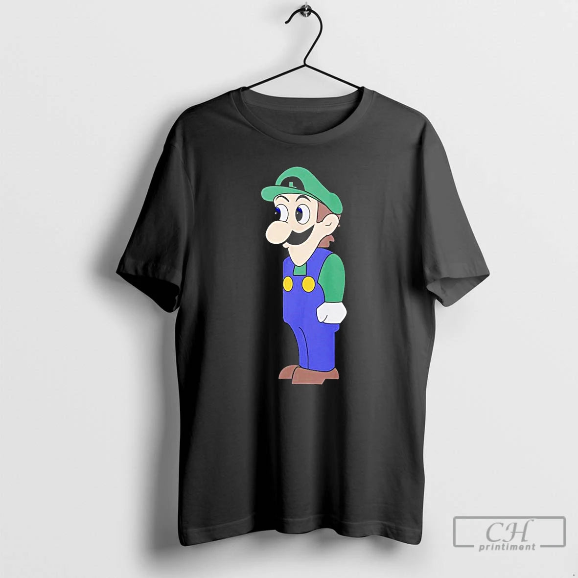 Premium Look At Front Of For Boobs Luigi T-Shirts, Hoodie, Sweatshirt | AU18TeeNovaLab.com
