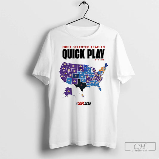 Premium Los Angeles Lakers Most Selected Team In Quick Play By State Nba 2k26 T-Shirts, Hoodie, Sweatshirt