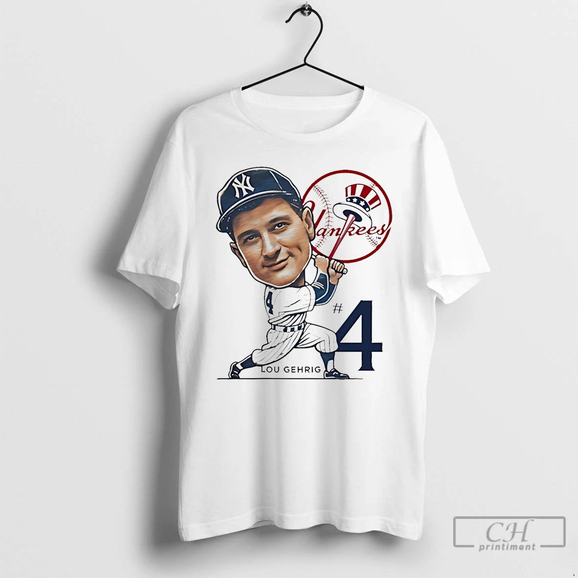 Premium Lou Gehrig New York Yankees Legend Caricature T-Shirts, Hoodie, Sweatshirt | AU18TeeNovaLab.com