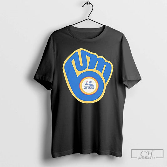 Premium Milwaukee Brewers Bum Logo T Shirts