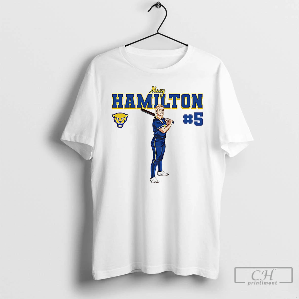 Macy Hamilton Pittsburgh Softball Ncaa Legends Caricature
