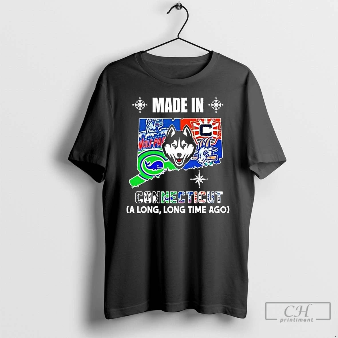 Premium Made In Connecticut A Long Long Time Ago State Logo Map 2026 T Shirts Hoodie, Sweatshirt | AU18TeeNovaLab.com