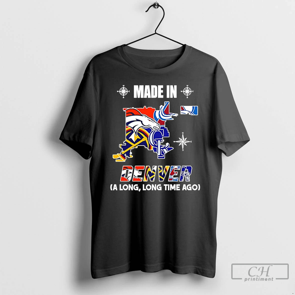 Premium Made In Denver A Long Long Time Ago State T-Shirts, Hoodie, Sweatshirt | AU18TeeNovaLab.com