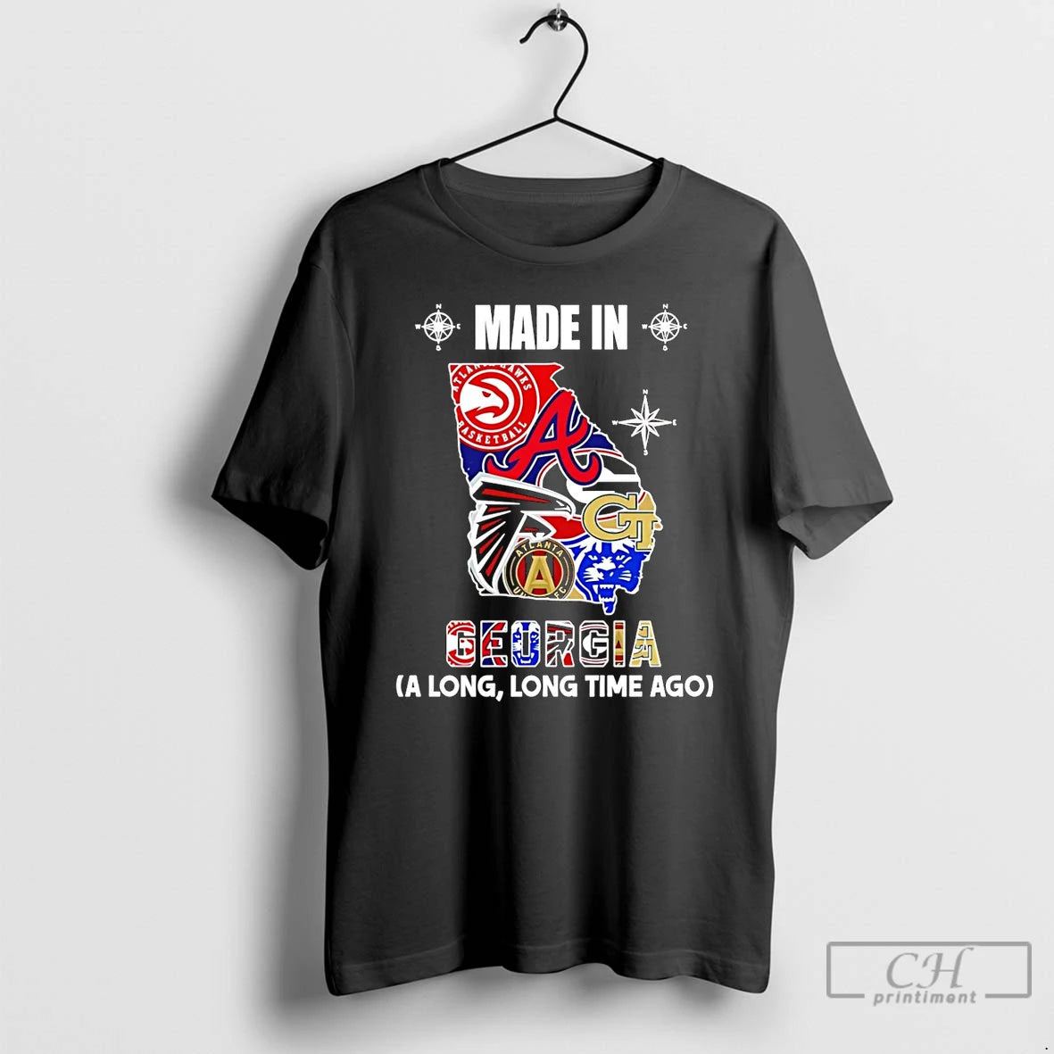 Premium Made In Georgia A Long Long Time Ago State T-Shirts, Hoodie, Sweatshirt | AU18TeeNovaLab.com