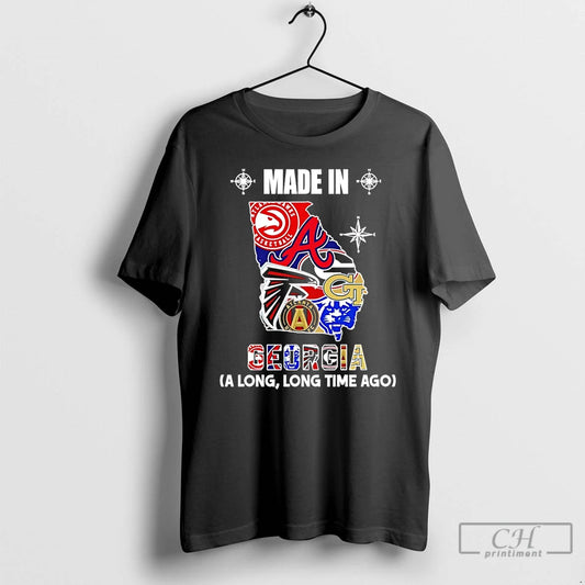 Premium Made In Georgia A Long Long Time Ago State T-Shirts, Hoodie, Sweatshirt | AU18TeeNovaLab.com