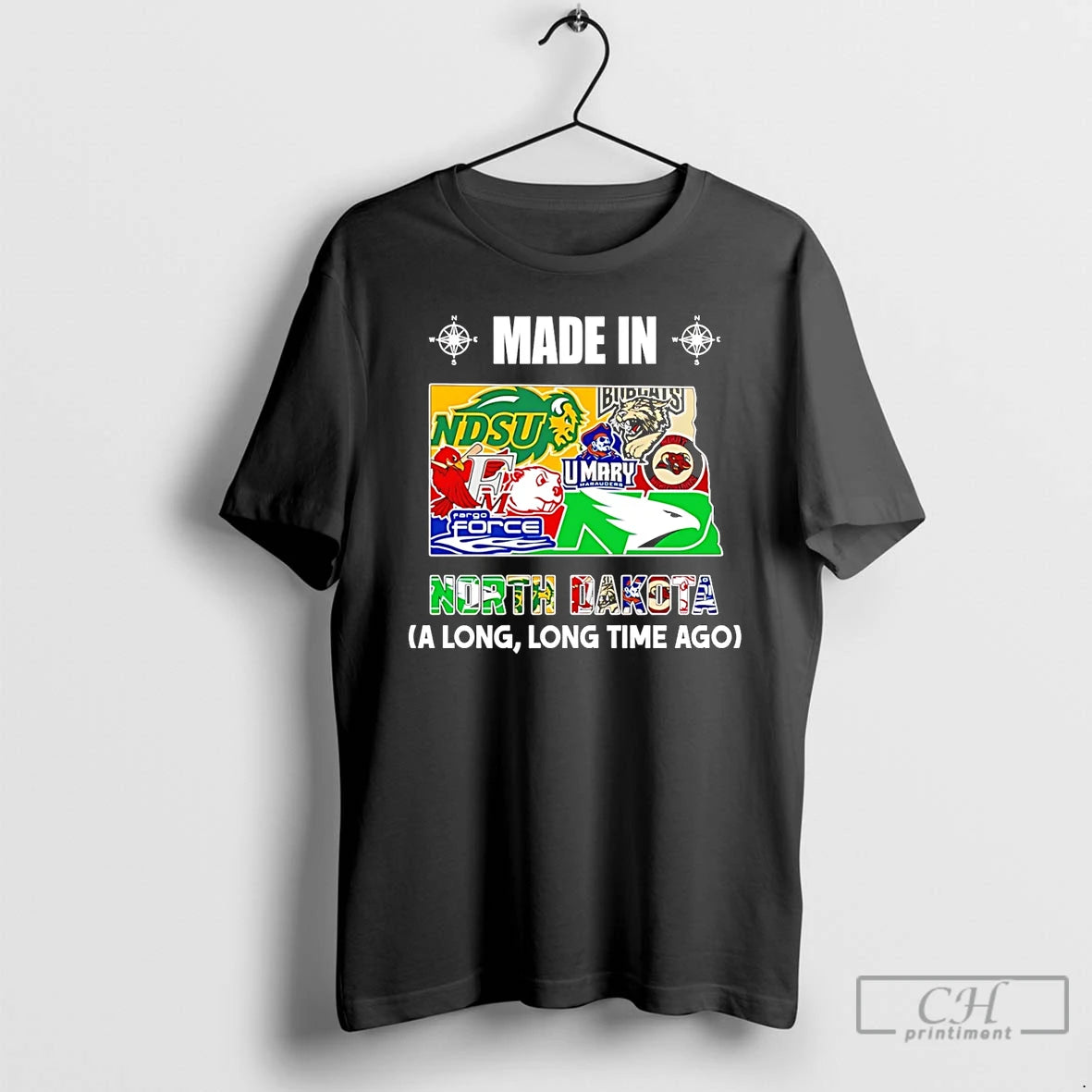 Premium Made In North Dakota A Long Long Time Ago State T-Shirts, Hoodie, Sweatshirt | AU18TeeNovaLab.com