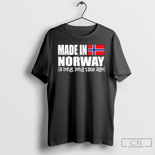 Premium Made In Norway A Long Time Ago Flag T-Shirts, Hoodie, Sweatshirt | AU18TeeNovaLab.com