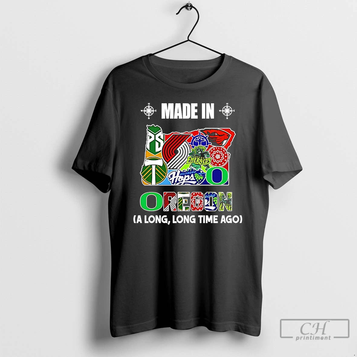 Premium Made In Oregon A Long Long Time Ago State T-Shirts, Hoodie, Sweatshirt | AU18TeeNovaLab.com