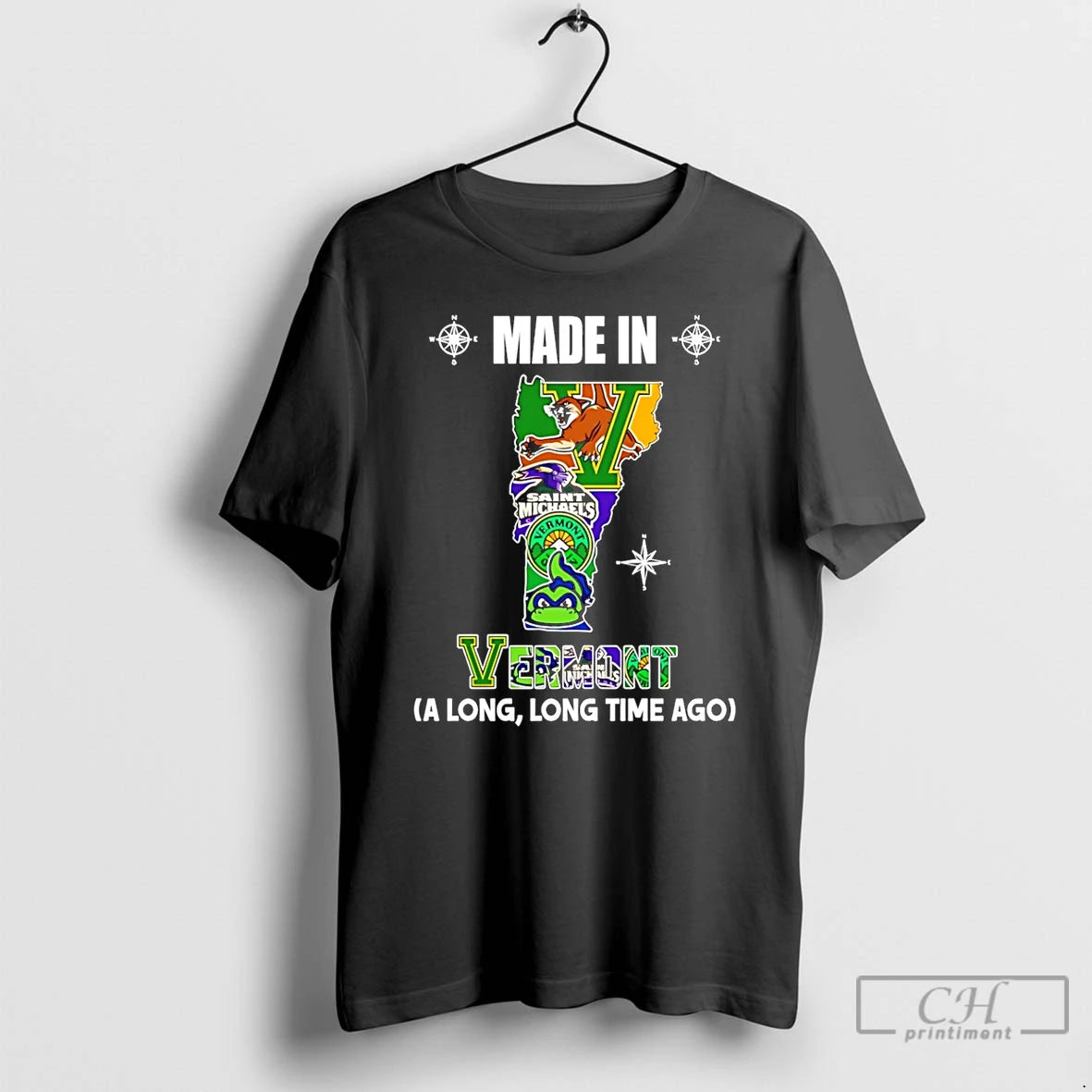 Premium Made In Vermont A Long Long Time Ago State T-Shirts, Hoodie, Sweatshirt | AU18TeeNovaLab.com