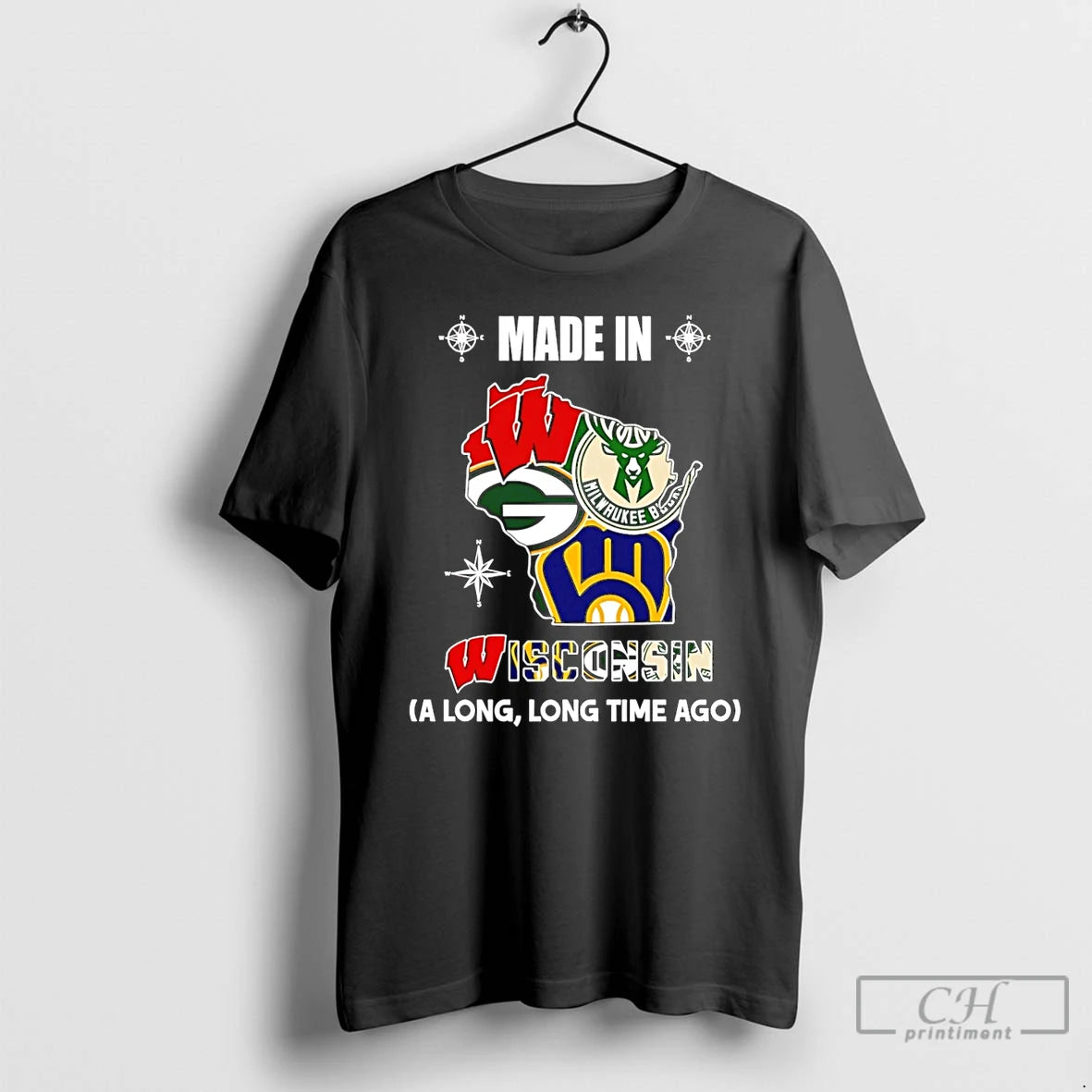 Premium Made In Wisconsin A Long Long Time Ago State T-Shirts, Hoodie, Sweatshirt | AU18TeeNovaLab.com