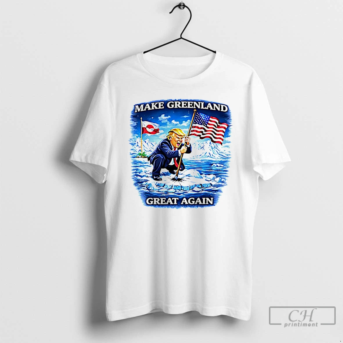 Premium Make Greenland Great Again Funny Trump T-Shirts, Hoodie, Sweatshirt | AU18TeeNovaLab.com