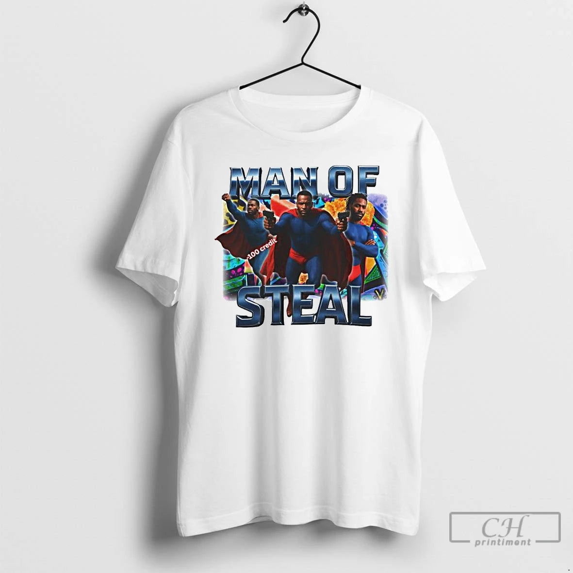 Premium Man Of Steal Ornaments T Shirts