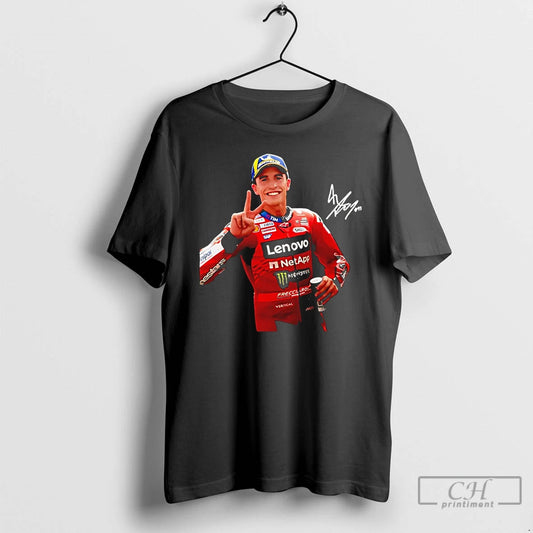 Premium Marc Marquez Gp Champion 2026 Say Hi Signature Graphic T-Shirts, Hoodie, Sweatshirt | AU18TeeNovaLab.com