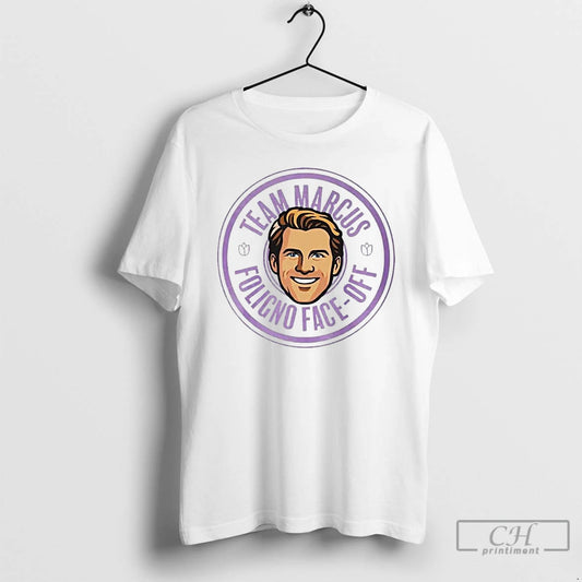 Premium Matthew Schaefer Team Marcus Foligno Face Off T-Shirts, Hoodie, Sweatshirt | AU18TeeNovaLab.com