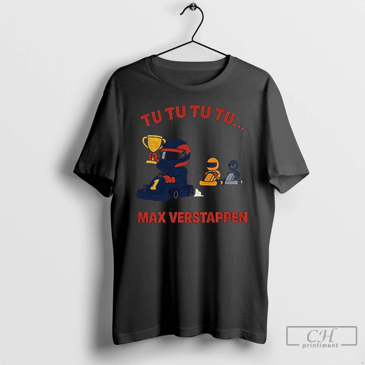 Premium Max Verstappen Trophy Win Tu Tu Tu Formula One Cartoon Vintage T Shirts Sweater Hoodie, Sweatshirt