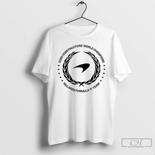 Premium Mclaren Formula 1 Team 2025 Constructors World Champions Pose T Shirts