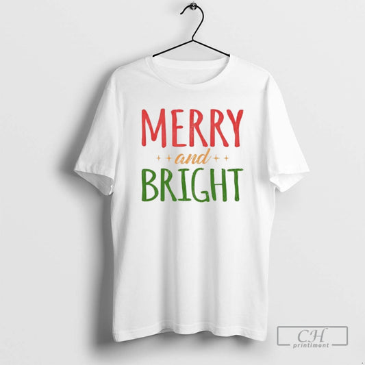 Premium Merry Bright Christmas Shirt Sweater Hoodie, Sweatshirt | AU18TeeNovaLab.com