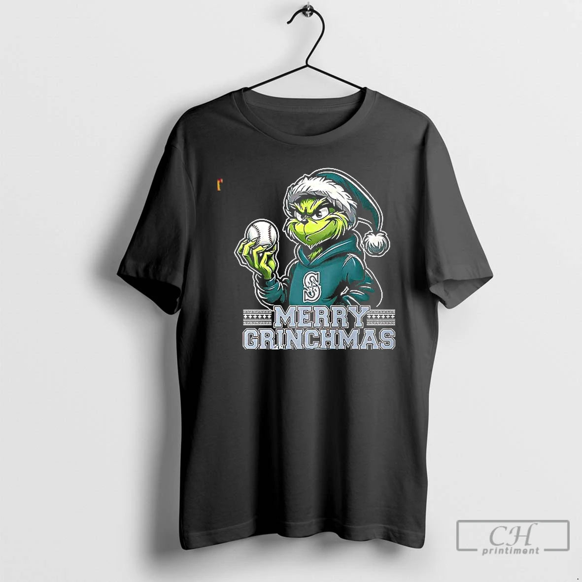 Premium Merry Grinchmas Seattle Mariners T Shirts