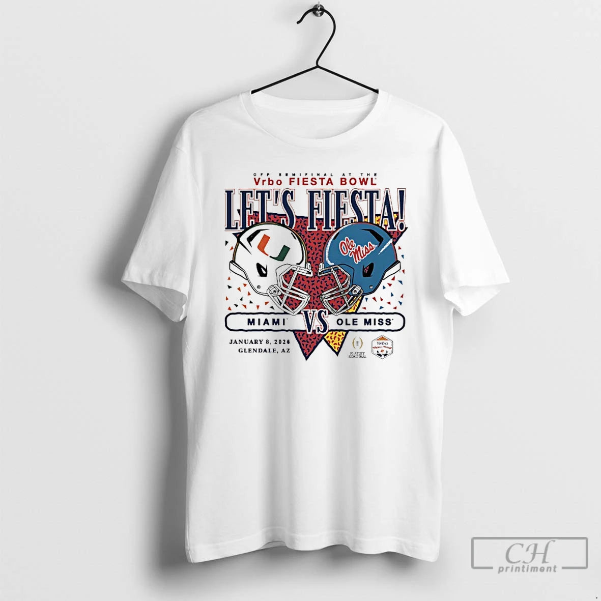Premium Miami Vs Ole Miss 2026 Fiesta Bowl Football Helmet T-Shirts, Hoodie, Sweatshirt | AU18TeeNovaLab.com
