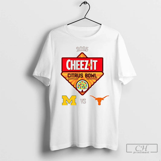 Premium Michigan Wolverines Vs Texas Longhorns 2025 Citrus Bowl T-Shirts, Hoodie, Sweatshirt | AU18TeeNovaLab.com