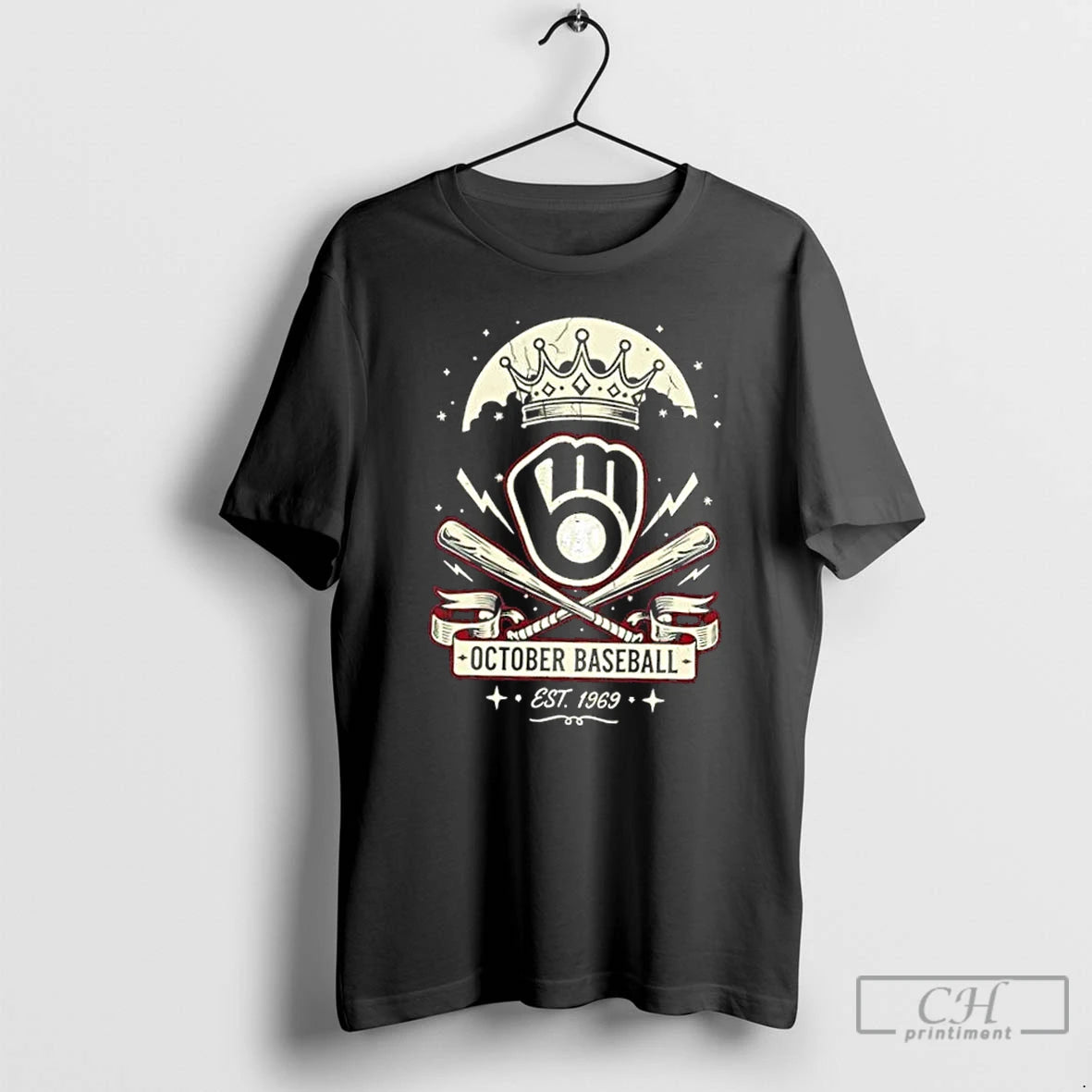 Premium Milwaukee Brewers October Baseball Est 1969 T Shirts