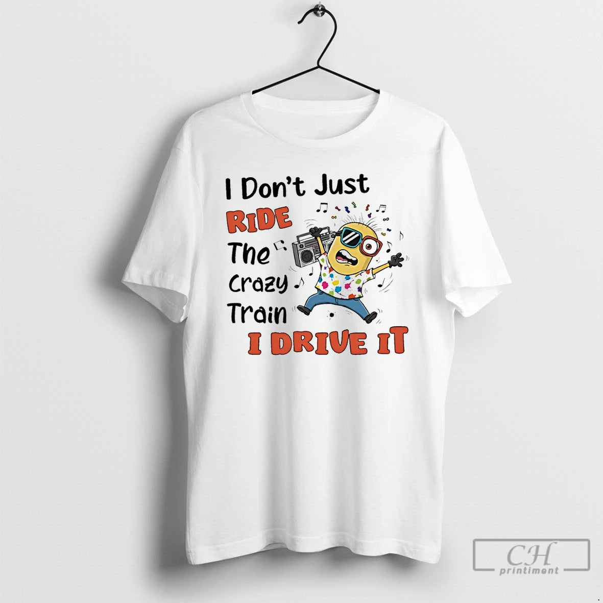 Premium Minion I Dont Just Ride The Crazy Train I Drive It T Shirts Sweater Hoodie, Sweatshirt | AU18TeeNovaLab.com