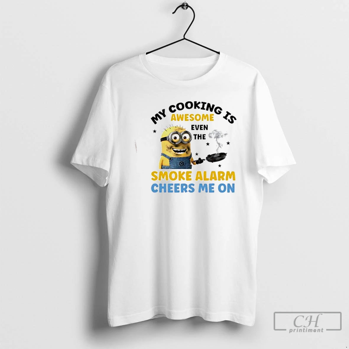 Premium Minions My Cooking Is Awesome Even The Smoke Alarm Cheers Me On T Shirts Hoodie, Sweatshirt | AU18TeeNovaLab.com